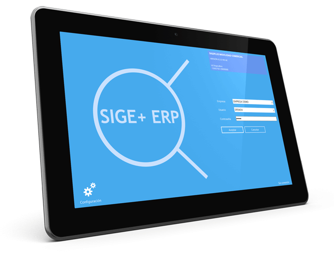 SIGEPlus ERP - Movilidad comercial login